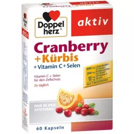 DOPPELHERZ Cranberry+pumpkin capsules, 60 pcs
