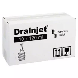 FREKA DRAINJET Saline solution 0.9% ISO, 10X120 ml
