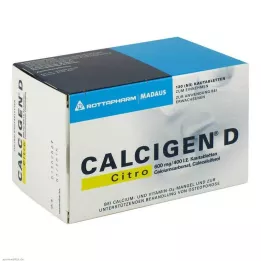 CALCIGEN D Citro 600 mg/400 IU chewable tablets, 120 pcs