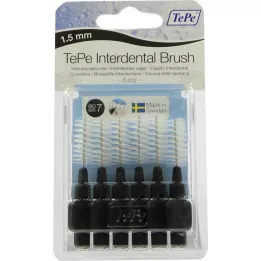 TEPE Interdental brush original 1.5mm ISO 8 black, 6 pcs