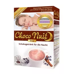CHOCO NUIT Goodnight Chocolate Drink Powder, 10 pcs
