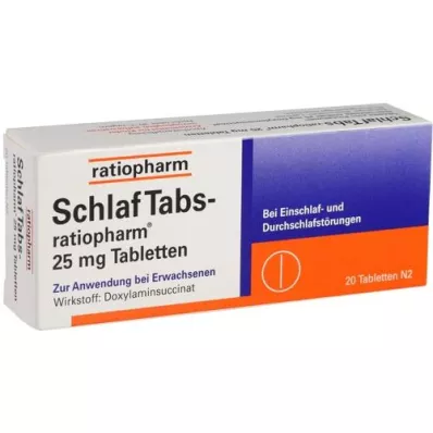 SCHLAF TABS-ratiopharm 25 mg Tabletten, 20 St