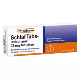 SCHLAF TABS-ratiopharm 25 mg tablets, 20 pcs