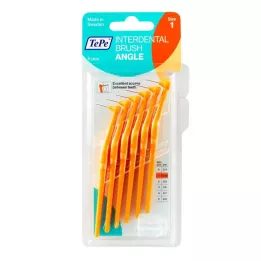 TEPE Interdental brush Angle 0.45mm ISO 1 orange, 6 pcs