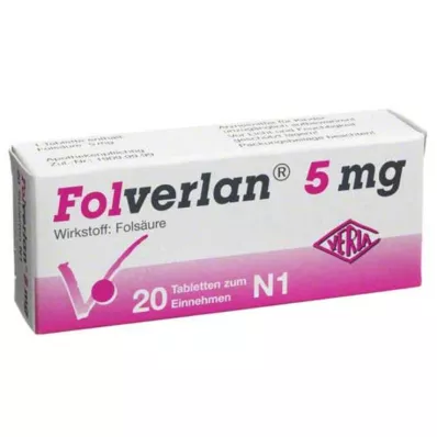 FOLVERLAN 5 mg tablets, 20 pcs
