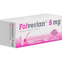 FOLVERLAN 5 mg tablets, 100 pcs