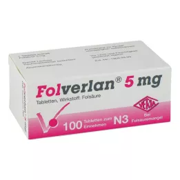 FOLVERLAN 5 mg tablets, 100 pcs