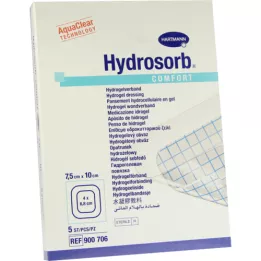 Hydrosorb Comfort Wound Association 7.5x10cm, 5 pcs