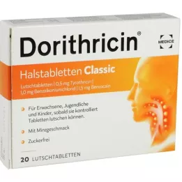 DORITHRICIN Halfstabicks Classic, 20 szt