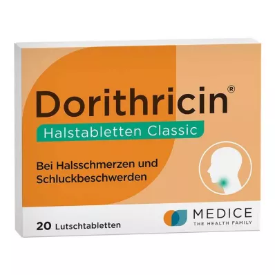DORITHRICIN Neck lozenges Classic, 20 pcs DORITHRICIN Neck lozenges Classic, 20 pcs