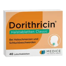 DORITHRICIN Neck lozenges Classic, 40 pcs
