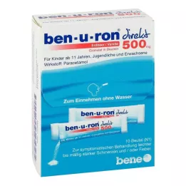 BEN-U-RON direct 500 mg granules strawberry/vanilla, 10 pcs
