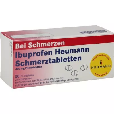 IBUPROFEN Heumann Schmerztabletten 400 mg, 50 St