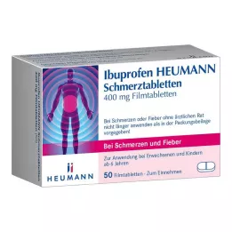 IBUPROFEN Heumann Pain Tablets 400 mg, 50 pcs