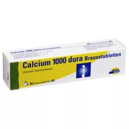 CALCIUM 1000 dura effervescent tablets, 20 pcs