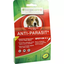 Bogacare Anti-parassit Spot-su cani piccoli e medie dimensioni, 4x1,5 ml