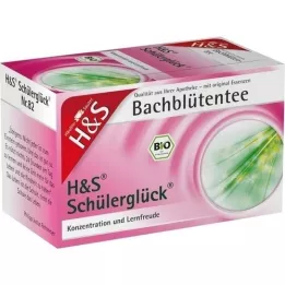 H&amp;S Bachblüten Schülerglück-Tee Filterbeutel, 20X3.0 g