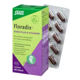 FLORADIX Iron plus B vitamins capsules, 40 pcs
