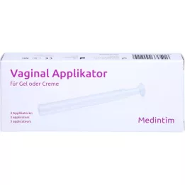 VAGINAL APPLIKATOR for gel/cream, 3 pcs