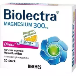 BIOLECTRA Μαγνήσιο 300 mg Direct Orange Sticks, 20 τεμ