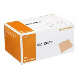 BACTIGRAS antiseptic paraffin gauze 5x5 cm, 50 pcs