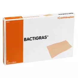 BACTIGRAS antiseptic paraffin gauze 15x20 cm, 10 pcs