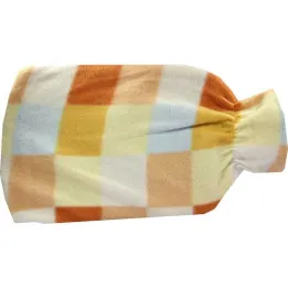 Hot water bottle rubber 2 l with fleece cover, 1 piece