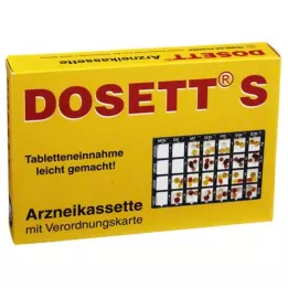 DOSETT S Medicine cassette blue, 1 pc