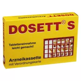DOSETT S Medicine cassette red, 1 pc