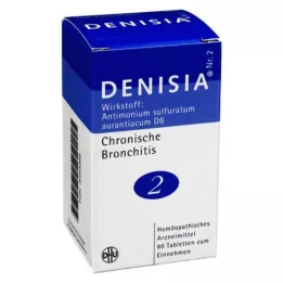 DENISIA 2 chronic bronchitis tablets, 80 pcs