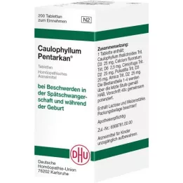 CAULOPHYLLUM PENTARKAN Tablets, 200 pcs