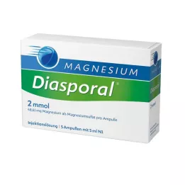 MAGNESIUM DIASPORAL 2 mmol ampoules, 5X5 ml
