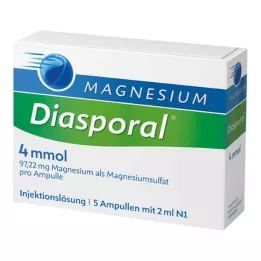 MAGNESIUM DIASPORAL 4 mmol ampoules, 5X2 ml