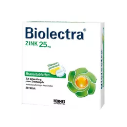 BIOLECTRA Zinc effervescent tablets, 20 pcs