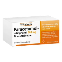 PARACETAMOL-ratiopharm 500 mg effervescent tablets, 10 pcs