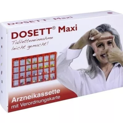 DOSETT Maxi pharmaceutical cassette red, 1 pcs