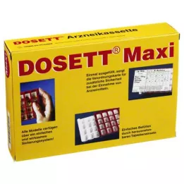 DOSETT Maxi Medicine Cassette red, 1 pc