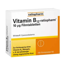 VITAMIN B12-RATIOPHARM 10 μg film-coated tablets, 100 pcs