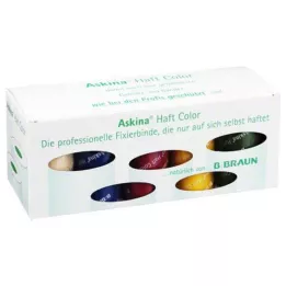 ASKINA Adhesive bandage color assortment box, 10 pcs