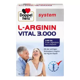 DOPPELHERZ L-Arginine Vital 3,000 system capsules, 120 pcs
