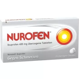 NUROFEN tabletas cubiertas de ibuprofeno 400 mg, 24 pz