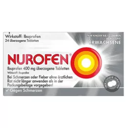 NUROFEN Ibuprofen 400 mg coated tablets, 24 pcs