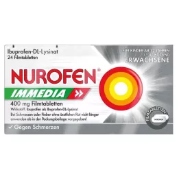 NUROFEN Immedia 400 mg film-coated tablets, 24 pcs