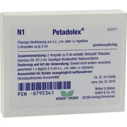 PETADOLEX ampoules, 5x2 ml