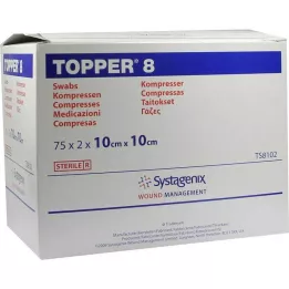 TOPPER 8 comprising.10x10 cm sterile, 75x2 pcs