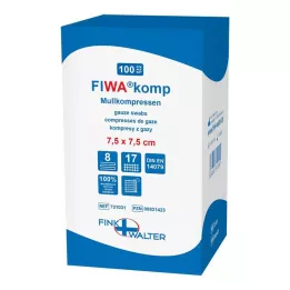 MULLKOMPRESSEN 7.5x7.5 cm non-sterile 8-way, 100 pcs