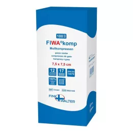 MULLKOMPRESSEN 7.5x7.5 cm non-sterile 12-way, 100 pcs