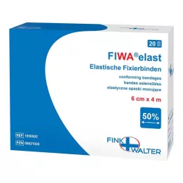 FIXIERBINDE elastic 6 cmx4 m loose, 1X20 pcs