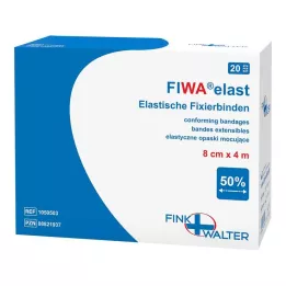 FIXIERBINDE elastic 8 cmx4 m loose, 1X20 pcs
