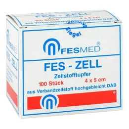 ZELLSTOFFTUPFER FES ZELL 4x5 cm high, 100 pcs